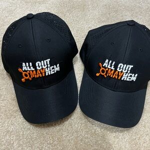 Orangetheory Black Caps with Orange and White Logo